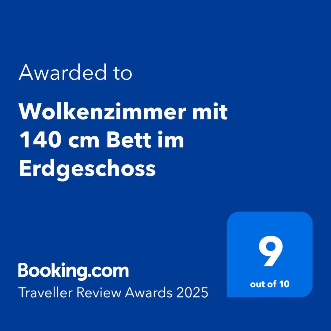 Wolkenzimmer Mit 140 Cm Bett Im Erdgeschoss Seligenstadt Exterior photo